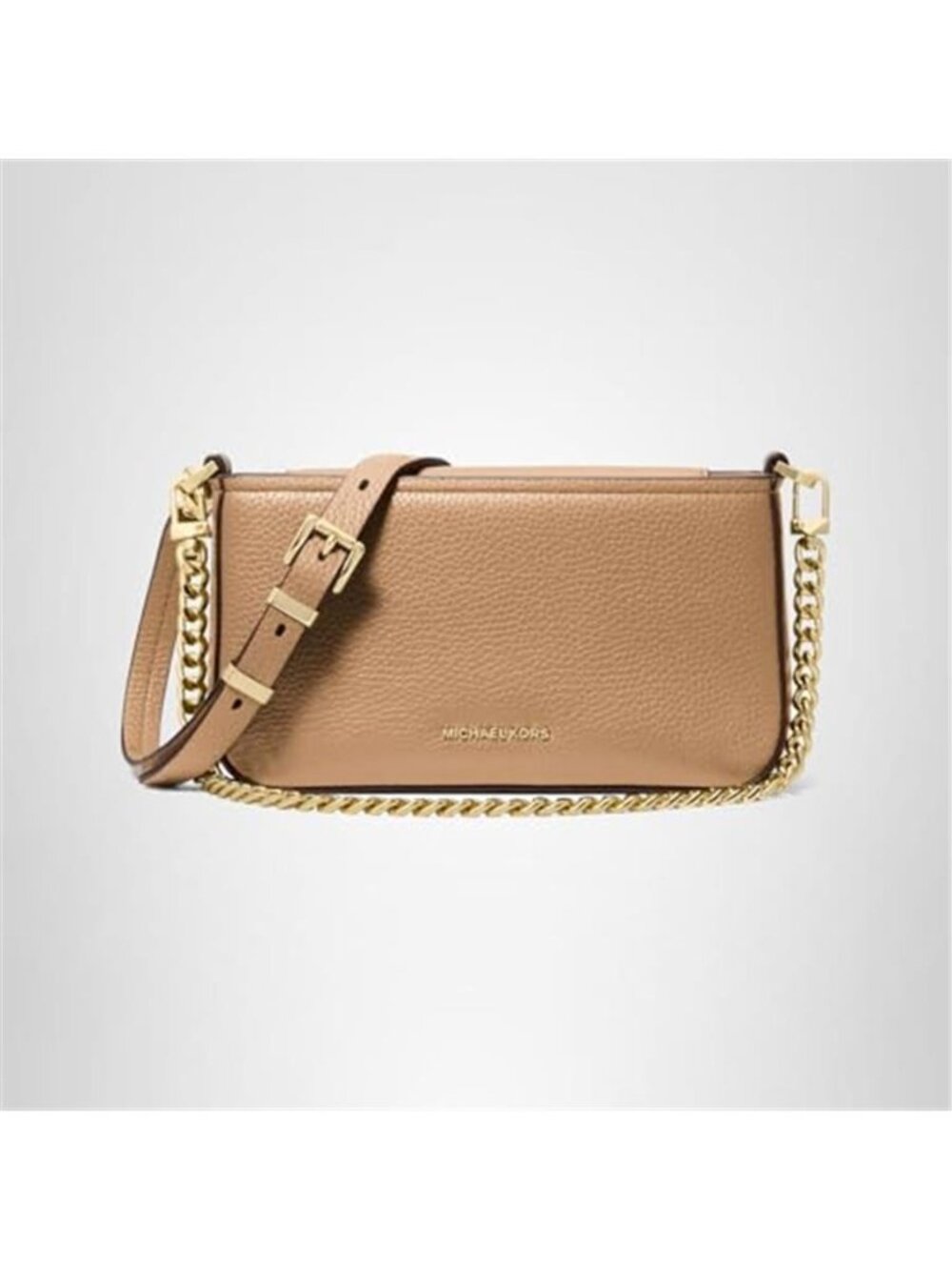 Pebble Leather Convertible Crossbody Shoulder Bag Gold Hardware Husk Small